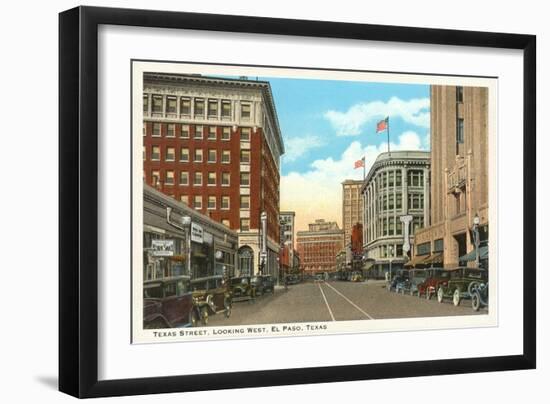 Texas Street, El Paso, Texas-null-Framed Art Print