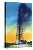 Texas - View of an Oil Well That Has Struck Oil, c.1952-Lantern Press-Stretched Canvas