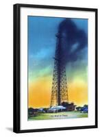 Texas - View of an Oil Well That Has Struck Oil, c.1952-Lantern Press-Framed Art Print