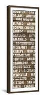Texas Wood Type-Dan Meneely-Framed Premium Giclee Print