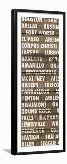 Texas Wood Type-Dan Meneely-Framed Premium Giclee Print