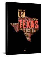 Texas Word Cloud 1-NaxArt-Stretched Canvas