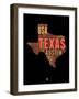 Texas Word Cloud 1-NaxArt-Framed Art Print