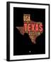 Texas Word Cloud 1-NaxArt-Framed Art Print