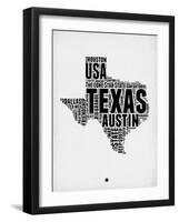 Texas Word Cloud 2-NaxArt-Framed Art Print