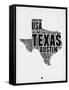 Texas Word Cloud 2-NaxArt-Framed Stretched Canvas