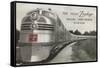 Texas Zephyr, Streamlined Train-null-Framed Stretched Canvas