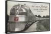 Texas Zephyr, Streamlined Train-null-Framed Stretched Canvas