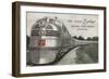 Texas Zephyr, Streamlined Train-null-Framed Art Print