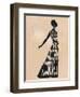 Text Dress-Lisa Vincent-Framed Art Print