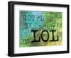 Text Logic I-N. Harbick-Framed Art Print