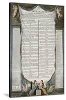 Text of the Declaration of Rights of Man and Citizen-null-Stretched Canvas