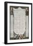 Text of the Declaration of Rights of Man and Citizen-null-Framed Giclee Print