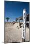 Text on a pole in a park, Megiddo National Park, Megiddo, North Coast, Israel-null-Mounted Photographic Print