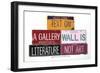 Text On Gallery Wall-Gregory Constantine-Framed Giclee Print