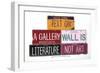 Text On Gallery Wall-Gregory Constantine-Framed Giclee Print