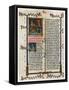 Text Page with Biblical Scenes, Late 14th Century-null-Framed Stretched Canvas