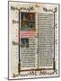 Text Page with Biblical Scenes, Late 14th Century-null-Mounted Giclee Print