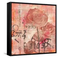 Text Roses-Jane Bellows-Framed Stretched Canvas