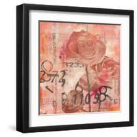 Text Roses-Jane Bellows-Framed Art Print