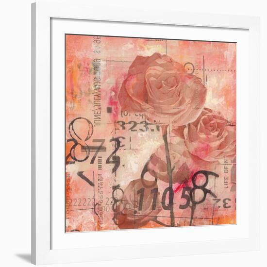 Text Roses-Jane Bellows-Framed Art Print