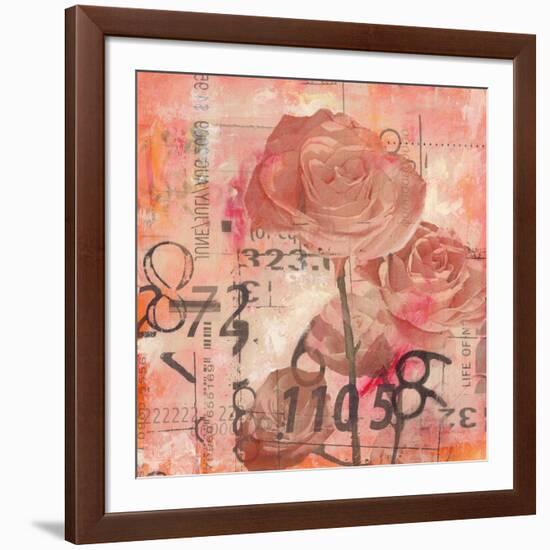 Text Roses-Jane Bellows-Framed Art Print