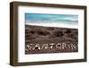 Text Santorini Made with Pumice Stones-Antonio Gravante-Framed Photographic Print