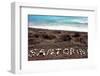 Text Santorini Made with Pumice Stones-Antonio Gravante-Framed Photographic Print