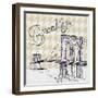 Textile Brooklyn-Gina Ritter-Framed Art Print