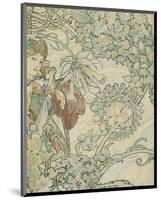 Textile Design-Alphonse Mucha-Mounted Premium Giclee Print