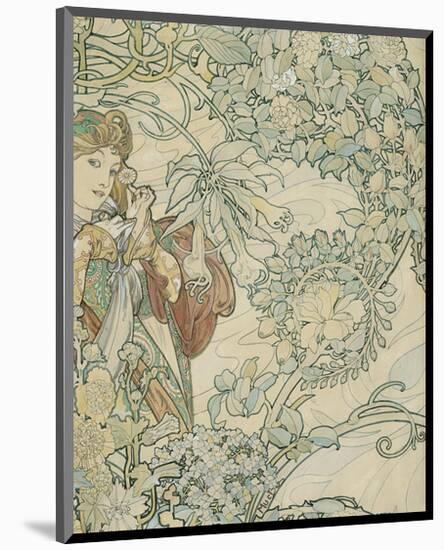 Textile Design-Alphonse Mucha-Mounted Premium Giclee Print