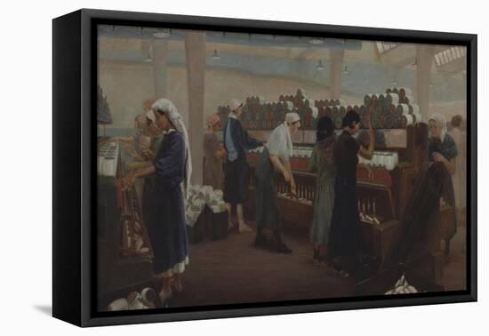 Textile Factory in Kirovobad-Pyotr Pheonovich Stroev-Framed Stretched Canvas