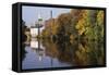 Textile Mills Along the Blackstone River, Pawtucket, Rhode Island-null-Framed Stretched Canvas