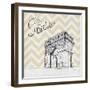 Textile Paris-Gina Ritter-Framed Art Print