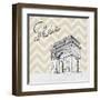 Textile Paris-Gina Ritter-Framed Art Print