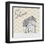 Textile Paris-Gina Ritter-Framed Art Print