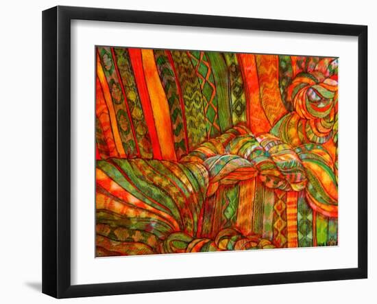 Textile Portrait-Linda Arthurs-Framed Giclee Print