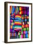 Textile Souvenirs in Market, Sacatepequez, Santiago, Guatemala-Michael DeFreitas-Framed Photographic Print