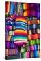 Textile Souvenirs in Market, Sacatepequez, Santiago, Guatemala-Michael DeFreitas-Stretched Canvas