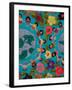 Textile with Children Holding Hands, Lake Atitlan, Western Highlands, Guatemala-Cindy Miller Hopkins-Framed Photographic Print