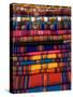 Textiles for Sale in the Market in the Village of Pisac, the Sacred Valley, Peru, South America-Richard Maschmeyer-Stretched Canvas