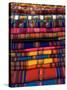 Textiles for Sale in the Market in the Village of Pisac, the Sacred Valley, Peru, South America-Richard Maschmeyer-Stretched Canvas