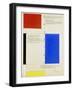 Textuel, 1928-Piet Mondrian-Framed Giclee Print