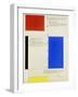 Textuel, 1928-Piet Mondrian-Framed Giclee Print