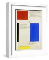 Textuel, 1928-Piet Mondrian-Framed Giclee Print