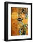 Texture, Background and Colorful Image of an Original Abstract Painting,Oil on Canvas-ralwel-Framed Photographic Print