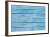 Texture of Blue Hipster Color Wood Panel. Old Shabby Painted Weathered Plank-serkus-Framed Photographic Print