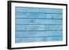 Texture of Blue Hipster Color Wood Panel. Old Shabby Painted Weathered Plank-serkus-Framed Photographic Print