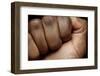 Texture of Human Skin. close up of African-American Male Body-master1305-Framed Photographic Print