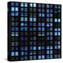 Texture Resembling Illuminated Windows in a Building at Night-Kamira-Stretched Canvas